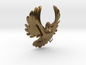Bird No 4 (Doves) in Natural Bronze