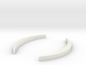 Round Brackets - ( ) in White Natural Versatile Plastic