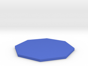 Octagon in Blue Processed Versatile Plastic