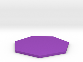 Heptagon in Purple Processed Versatile Plastic