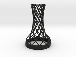 Tower Vase for jar size:70 (4 leads) in Black Natural Versatile Plastic