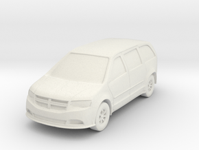 Minivan at 1"=16' Scale in White Natural Versatile Plastic