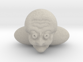 Old Bald Guy Bust in Natural Sandstone