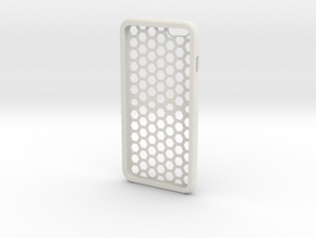 Iphone 6plus Honeycomb in White Natural Versatile Plastic