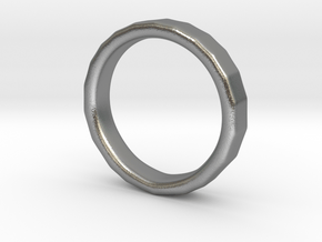 Corners Ring in Natural Silver