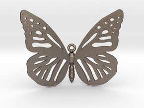 Free-fly in Polished Bronzed Silver Steel