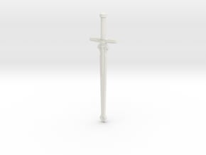 Kirito's Dark Repulser Sword in White Natural Versatile Plastic