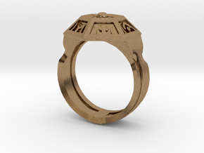 Ring of Royal Grandeur (21mm) in Natural Brass