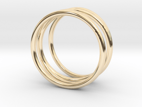 Finger Cage Ring - Sz. 9 in 14K Yellow Gold