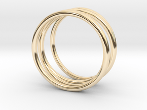 Finger Cage Ring - Sz. 7 in 14K Yellow Gold
