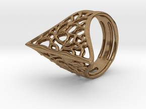 Pursuit Ring - EU Size 53 in Natural Brass