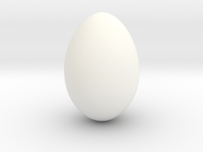 Robin Egg - smooth in White Processed Versatile Plastic