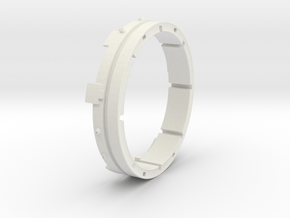 Iron Man mk III - Arm ring (left or right) in White Natural Versatile Plastic