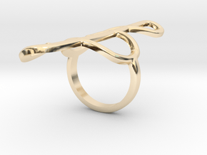 Clef Ring in 14K Yellow Gold