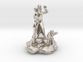 Foodle, the Rock Gnome Hermit Sorcerer Mini in Platinum