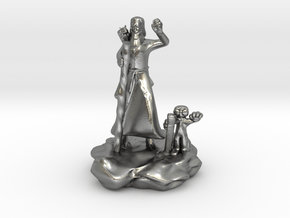 Foodle, the Rock Gnome Hermit Sorcerer Mini in Natural Silver