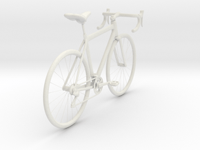 Bicycle in White Natural Versatile Plastic