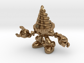 Drill-bot in Natural Brass