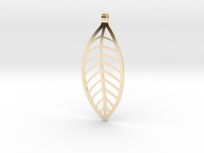 LEAF Necklace in 14K Yellow Gold