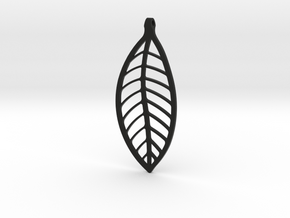 LEAF Necklace in Black Natural Versatile Plastic