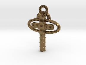 Cross in Natural Bronze