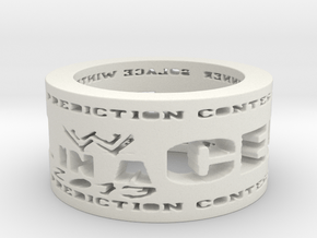 HIAC Prediction Winner Ring Ring Size 8.5 in White Natural Versatile Plastic