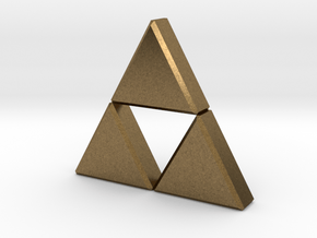 Triforce in Natural Bronze