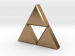Triforce in Natural Brass