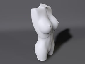 Sculpture Female Torso 6cm 2.4  in White Natural Versatile Plastic