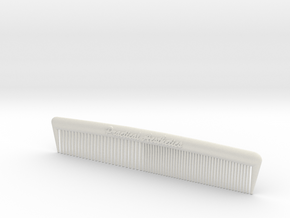 Pocket Comb, 5 inch, Coarse/Fine in White Natural Versatile Plastic