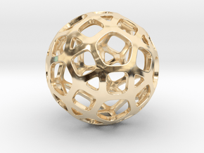 DodecaBall Pendant in 14K Yellow Gold