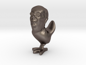 Mitch McChicken the Mitch McConnell Inactionfigure in Polished Bronzed Silver Steel