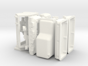 1/8 392 Hemi Basic Block Kit in White Processed Versatile Plastic