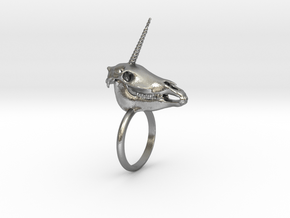  Unicorn Ring - Not Adjustable in Natural Silver