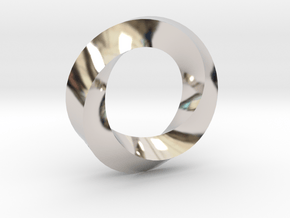 Mobius Ring Pendant in Platinum