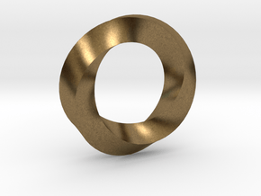 Mobius Ring Pendant in Natural Bronze
