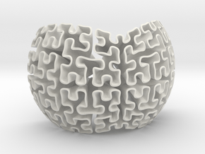 1/3 Hilbert Sphere in White Natural Versatile Plastic