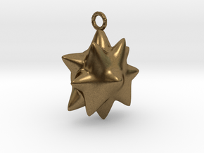 Chubby Star Pendant.  in Natural Bronze