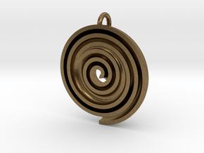 InFin Nautilus: Pendant - Petite in Natural Bronze