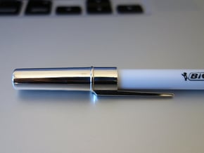 METALBiC RS premium metal pen cap in Polished Silver