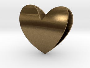 Heart 1 in Natural Bronze