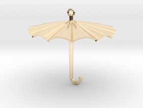 Umbrella Charm in 14K Yellow Gold