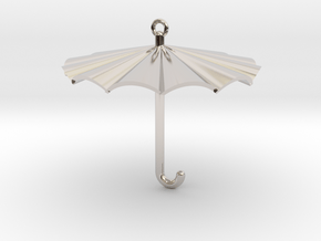 Umbrella Charm in Platinum