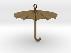 Umbrella Charm in Natural Bronze
