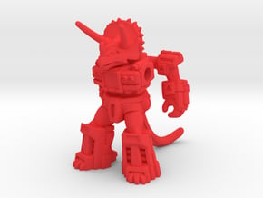 Titanic Triceratops in Red Processed Versatile Plastic