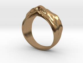 Sand Dune Ring in Natural Brass