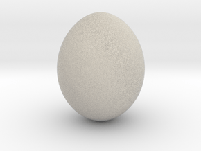 Shiny Cow Bird Egg - smooth in Natural Sandstone