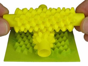 Corn Gears in White Processed Versatile Plastic