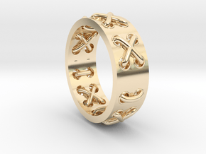 Lace-up Ring - Sz. 9 in 14K Yellow Gold