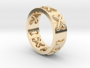 Lace-up Ring - Sz. 6 in 14K Yellow Gold